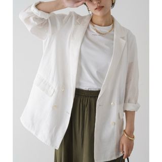 Loungedress - 極美品☆ラウンジドレス ライトリネンジャケット Loungedress - 極美品☆ラウンジドレス ライトリネンジャケット