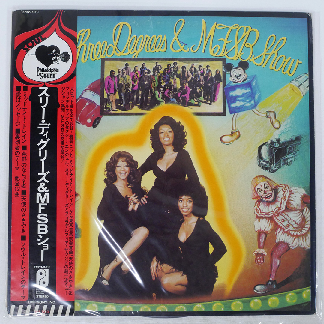 国内盤 THREE DEGREES/& MFSB SHOW/PHILADELPHIA INTERNATIONAL ECPO3PH LP エンタメ/ホビーのCD(R&B/ソウル)の商品写真