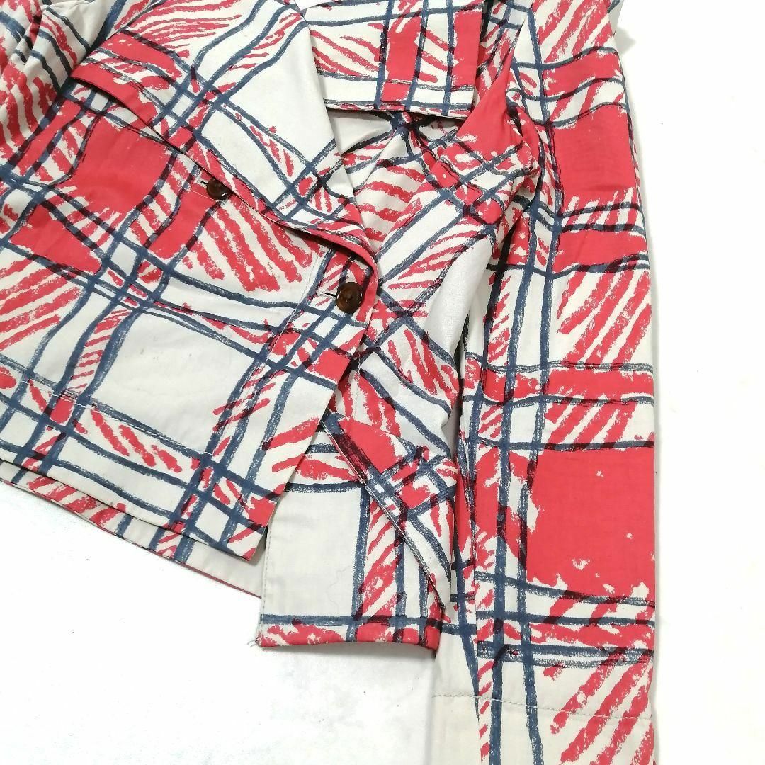 Vivienne Westwood(ヴィヴィアンウエストウッド)の希少！ ヴィヴィアンウエストウッド　変形 ジャケット　チェック プリント　3 レディースのジャケット/アウター(テーラードジャケット)の商品写真