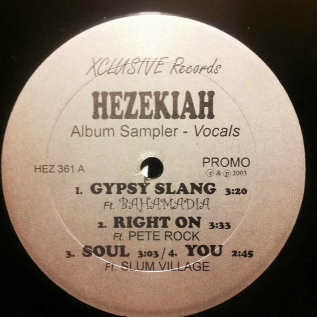 米12” Hezekiah Album Sampler HEZ361 Xclusive Records /00250 エンタメ/ホビーのエンタメ その他(その他)の商品写真