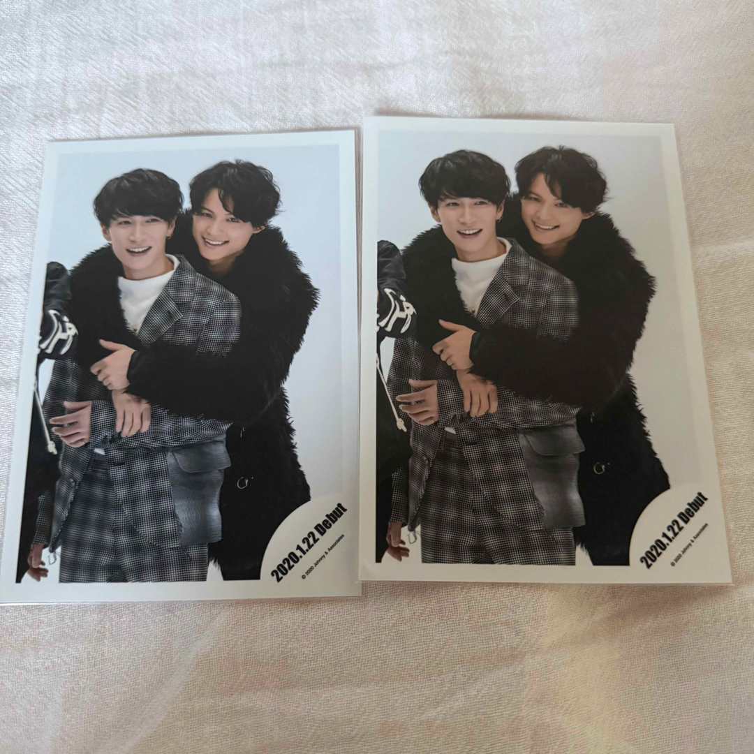渡辺翔太 松村北斗 公式写真 エンタメ/ホビーのタレントグッズ(アイドルグッズ)の商品写真