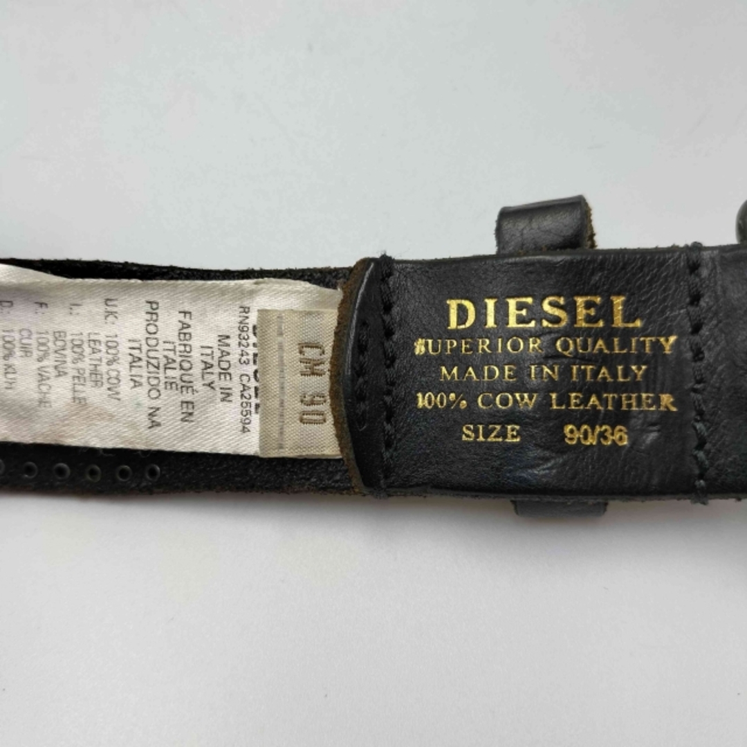 DIESEL - DIESEL(ディーゼル) イタリア製 カウレザー 鋲打ち DIESEL - DIESEL(ディーゼル) イタリア製 カウレザー 鋲打ち