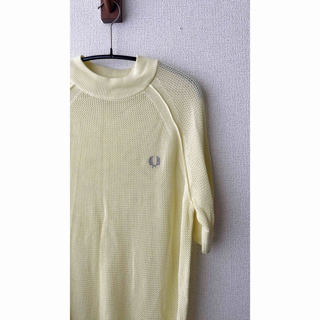 FRED PERRY - フレッドペリー Short Sleeve オープンニット 半袖 FRED PERRY - フレッドペリー Short Sleeve オープンニット 半袖