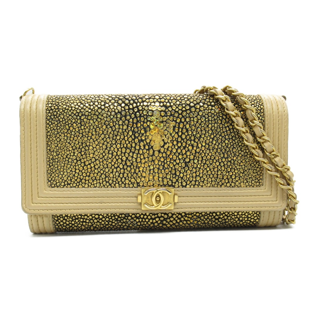 CHANEL - シャネル ボーイシャネル チェーンウォレット 二つ折り CHANEL - シャネル ボーイシャネル チェーンウォレット 二つ折り