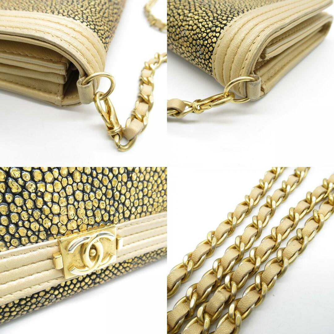 CHANEL - シャネル ボーイシャネル チェーンウォレット 二つ折り CHANEL - シャネル ボーイシャネル チェーンウォレット 二つ折り