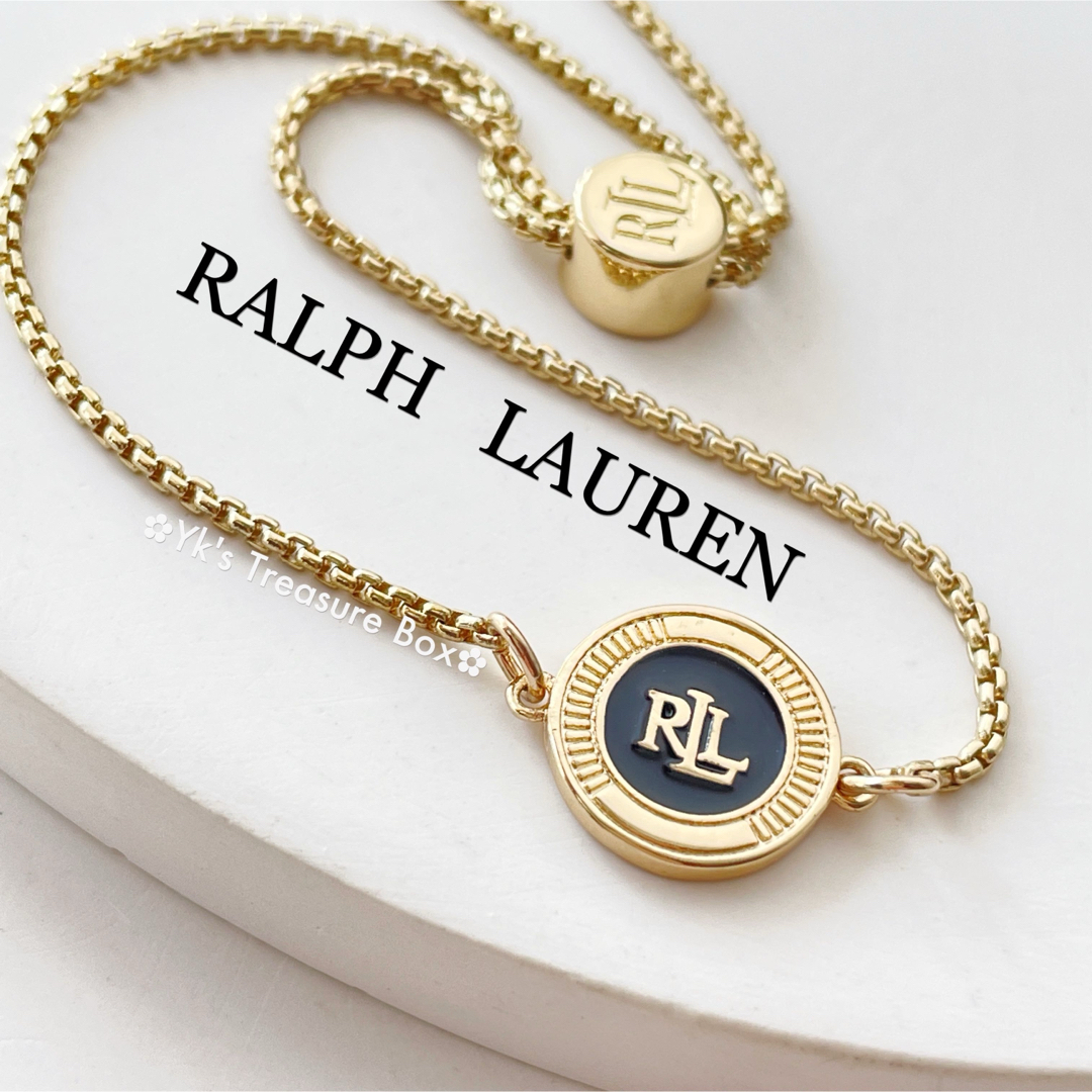 Ralph Lauren - V057/RALPH LAUREN/ブラックエナメル スライダー Ralph Lauren - V057/RALPH LAUREN/ブラックエナメル スライダー