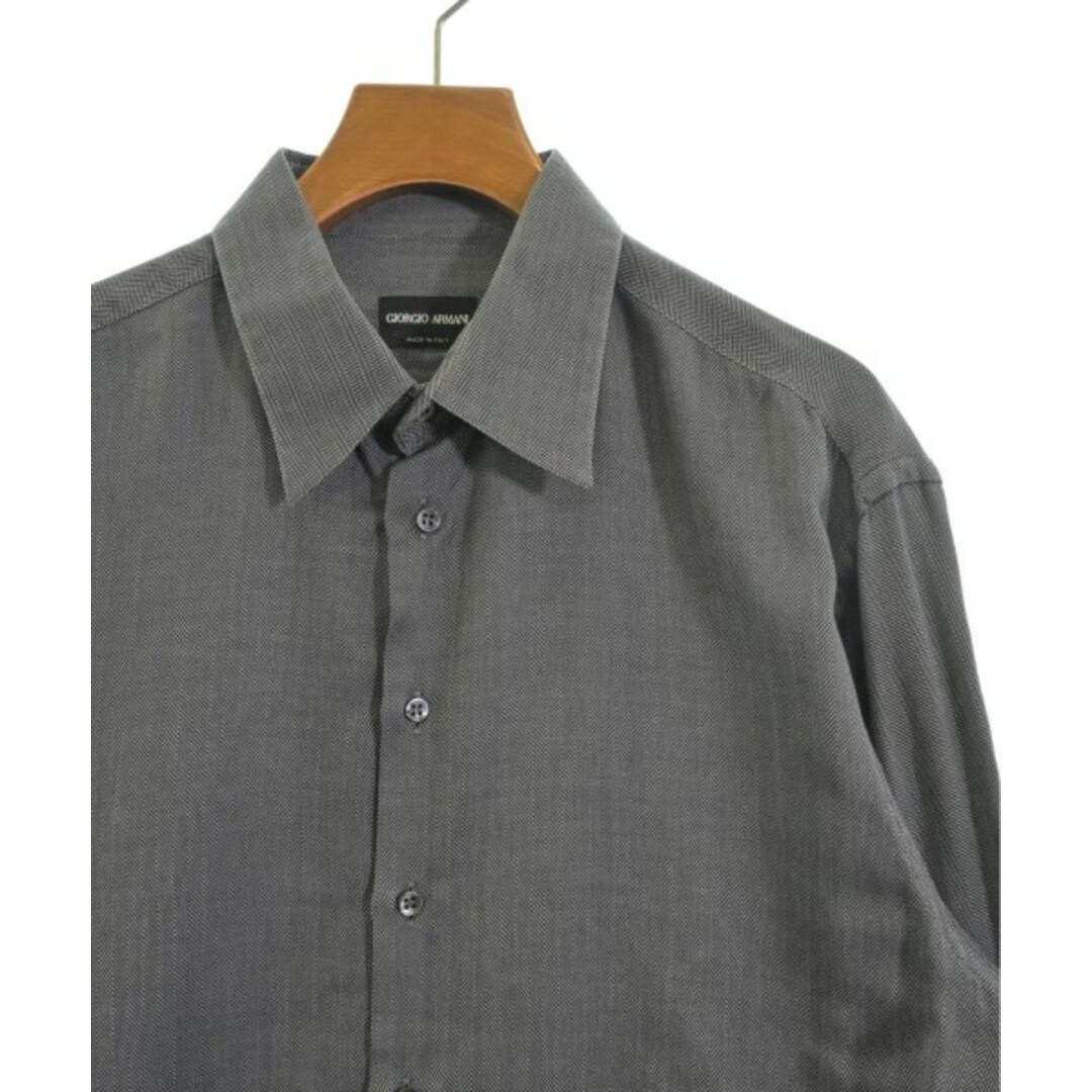 GIORGIO ARMANI - GIORGIO ARMANI ドレスシャツ 41(XL位) グレー GIORGIO ARMANI - GIORGIO ARMANI ドレスシャツ 41(XL位) グレー