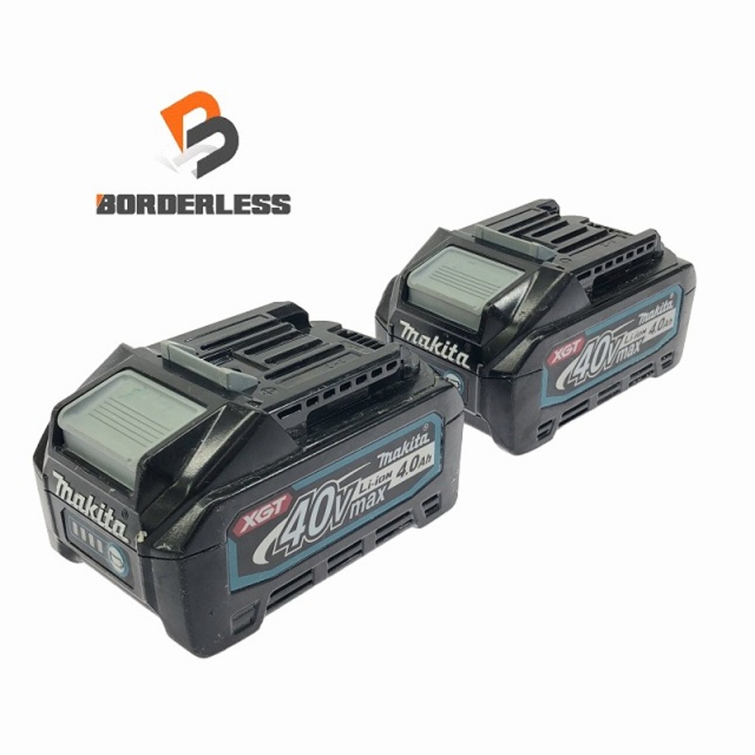 Makita - ☆中古品2個セット☆makita マキタ 40Vmax 4.0Ah 純正 Makita - ☆中古品2個セット☆makita マキタ 40Vmax 4.0Ah 純正