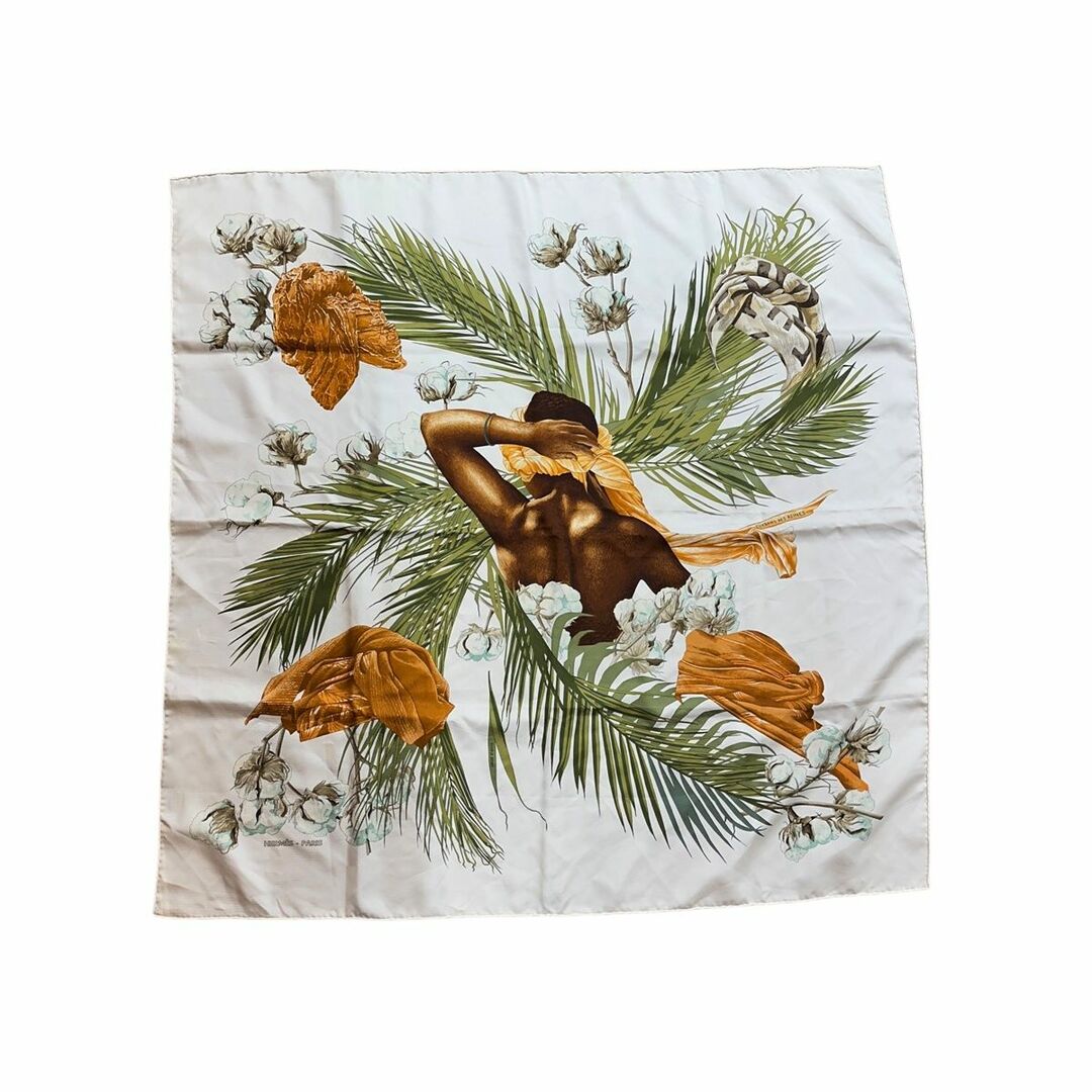 HERMES - 【中古】 HERMES エルメス カレ90 TURBANS DES REINES HERMES - 【中古】 HERMES エルメス カレ90 TURBANS DES REINES