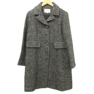 HANAE MORI - ハナエモリ 美品 ウール パイル コート ロング HANAE MORI - ハナエモリ 美品 ウール パイル コート ロング