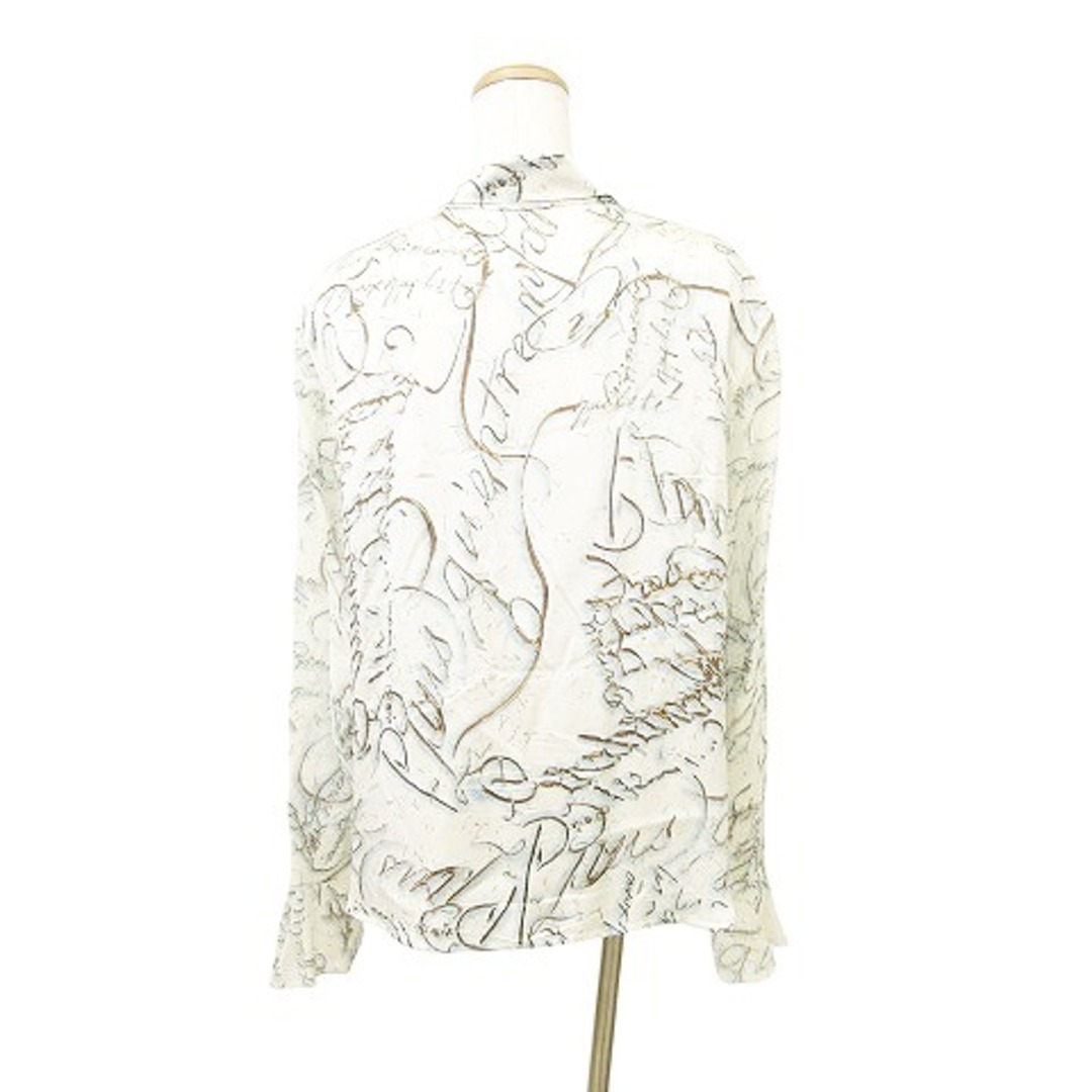 ESCADA - エスカーダ ESCADA 総柄フリルシフォンブラウス シルク ESCADA - エスカーダ ESCADA 総柄フリルシフォンブラウス シルク