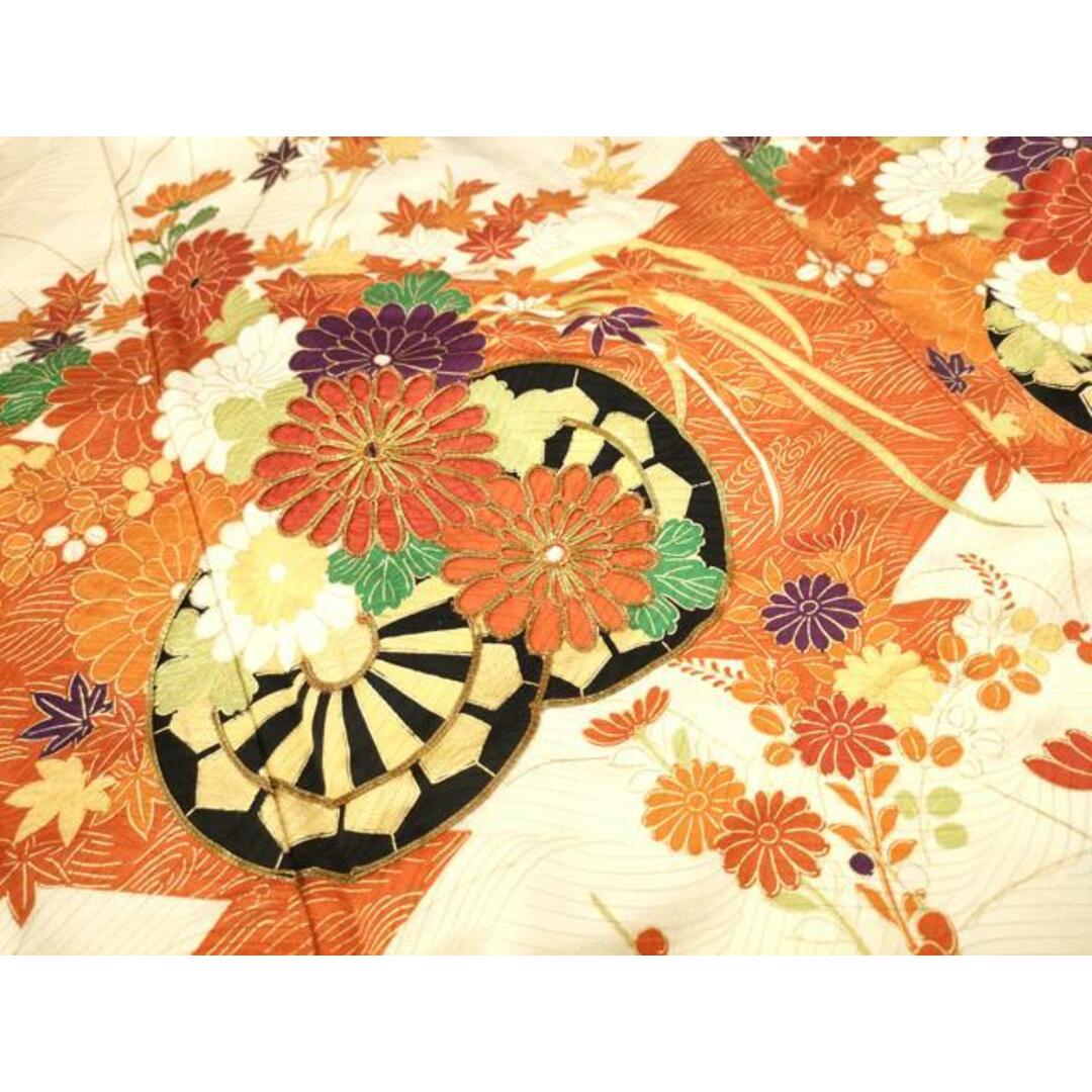 平和屋着物□豪華振袖 駒刺繍 花車文 金彩 正絹 逸品 AAAS2264pf 平和屋着物□豪華振袖 駒刺繍 花車文 金彩 正絹 逸品 AAAS2264pf