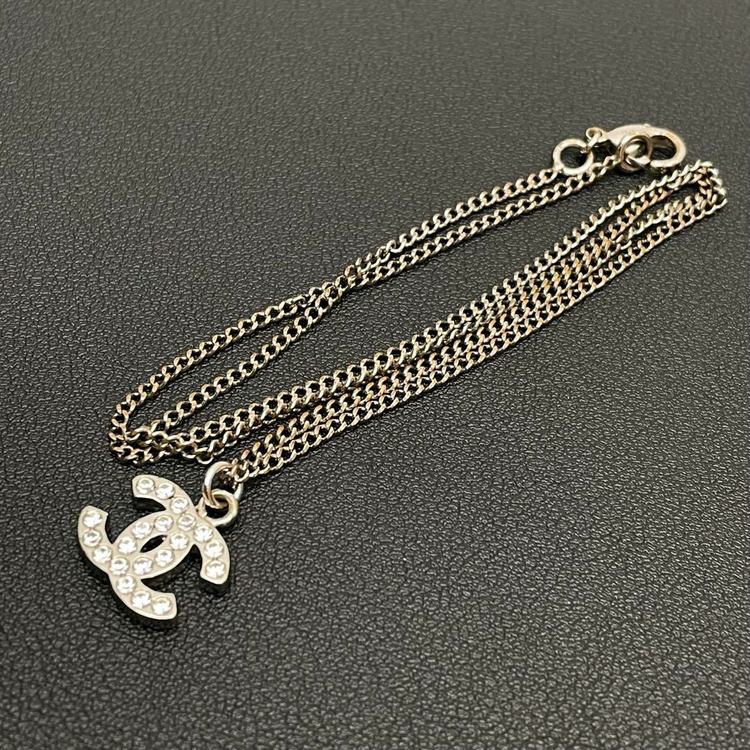 CHANEL - シャネル ココマーク ラインストーン ネックレス 刻印 CHANEL - シャネル ココマーク ラインストーン ネックレス 刻印