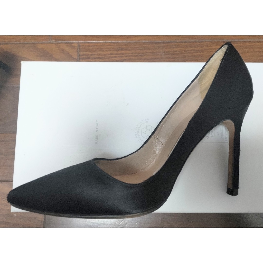 MANOLO BLAHNIK - «MANOLO BLAHNIK» ブラックサテン ハイヒール MANOLO BLAHNIK - «MANOLO BLAHNIK» ブラックサテン ハイヒール