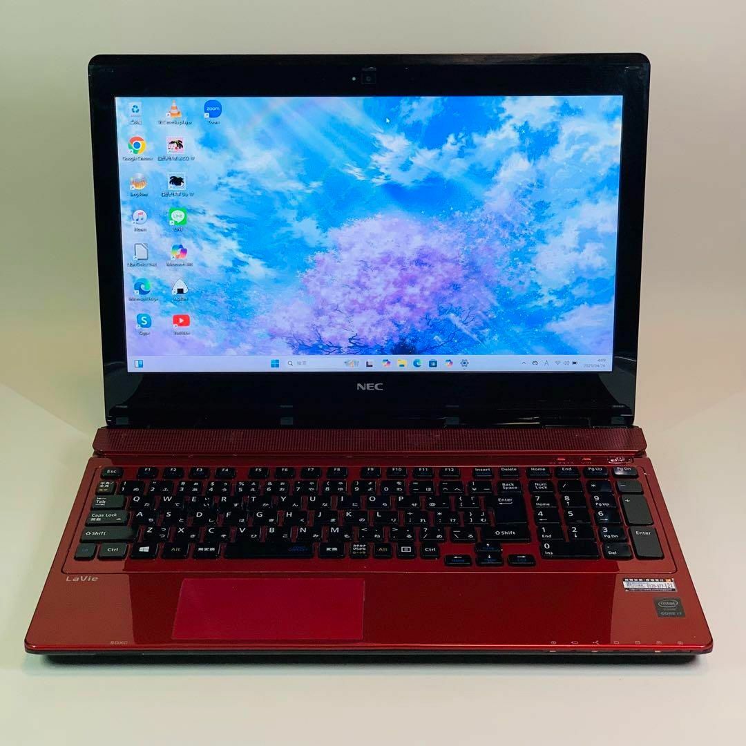 NEC - Core i7✨SSD1TB✨16GB✨オフィス✨NEC✨レッド✨ノート NEC - Core i7✨SSD1TB✨16GB✨オフィス✨NEC✨レッド✨ノート