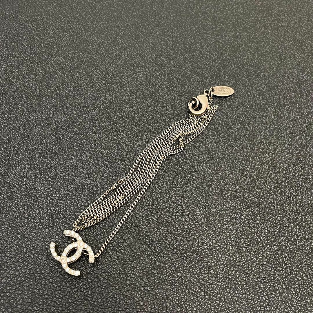 CHANEL - シャネル ココマーク ラインストーン ネックレス CHANEL - シャネル ココマーク ラインストーン ネックレス