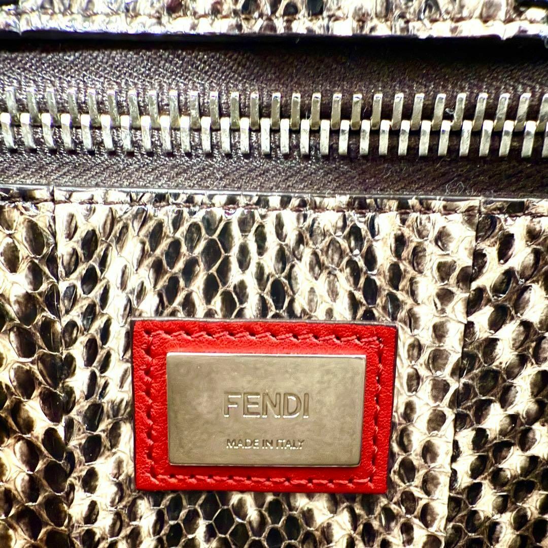 FENDI - フェンディ レザー×パイソン ピーカブーレギュラー FENDI - フェンディ レザー×パイソン ピーカブーレギュラー