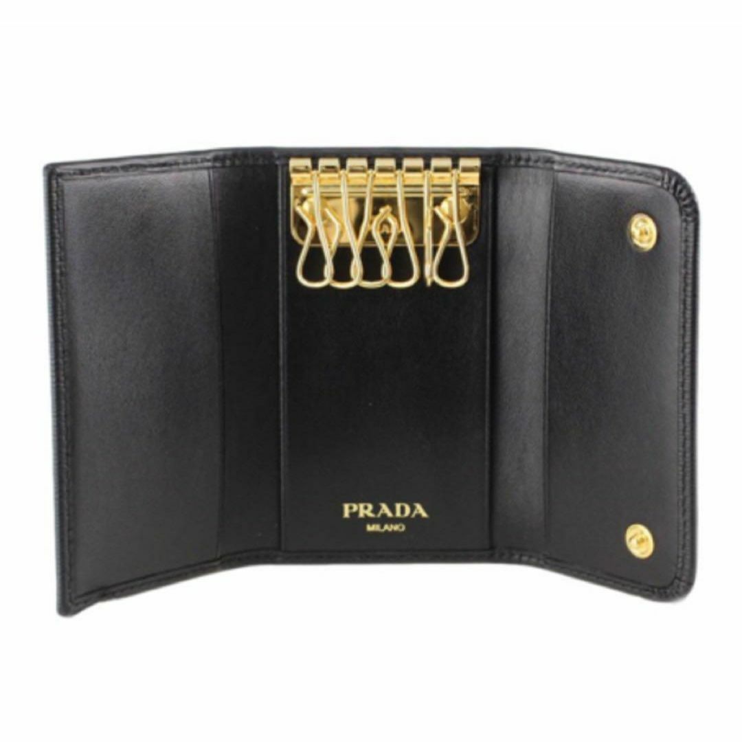 PRADA - 新品 ショッパー付 PRADA プラダ メタルロゴ 本革 PRADA - 新品 ショッパー付 PRADA プラダ メタルロゴ 本革