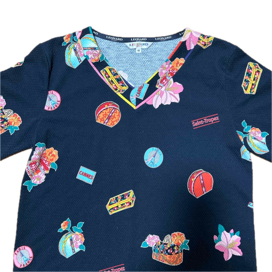 LEONARD - レオナール スポーツ Tシャツ カットソー サイズ40の LEONARD - レオナール スポーツ Tシャツ カットソー サイズ40の