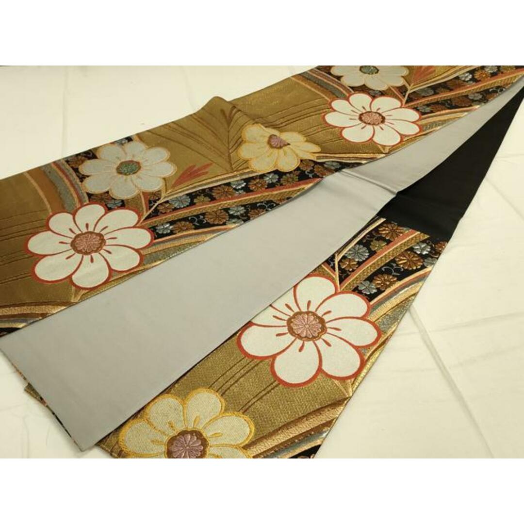 平和屋着物◎六通柄袋帯 唐織 吉祥花文 金銀糸 正絹 逸品 平和屋着物◎六通柄袋帯 唐織 吉祥花文 金銀糸 正絹 逸品