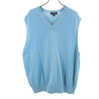 LANDS'END - 【LANDS'END】90s USA製 Vネックコットンニット LANDS'END - 【LANDS'END】90s USA製 Vネックコットンニット