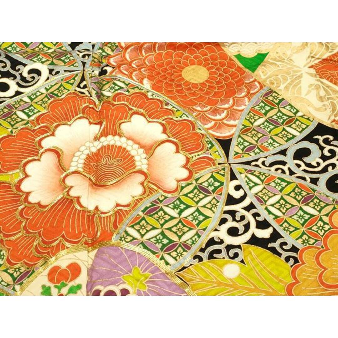 平和屋着物□豪華振袖 駒刺繍 吉祥草花文 金彩 正絹 逸品 平和屋着物□豪華振袖 駒刺繍 吉祥草花文 金彩 正絹 逸品