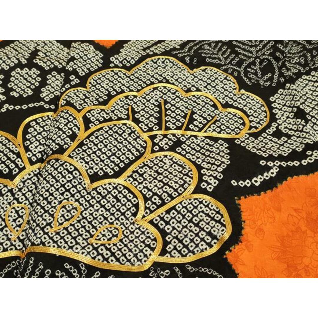 平和屋着物□豪華振袖 駒刺繍 絞り 桐松文 金彩 正絹 逸品 平和屋着物□豪華振袖 駒刺繍 絞り 桐松文 金彩 正絹 逸品