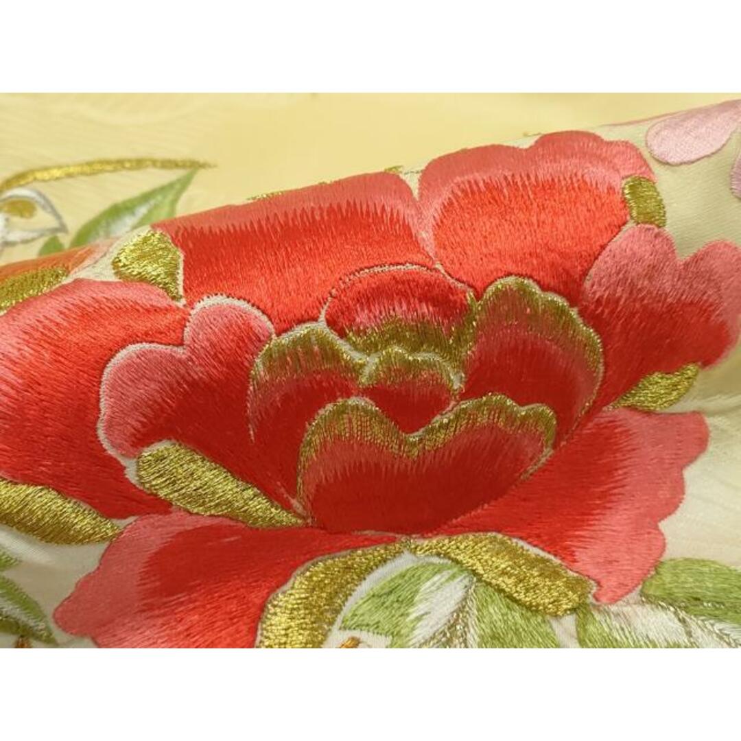 平和屋着物□豪華振袖 駒刺繍 総刺繍 扇面草花文 暈し染め 金 平和屋着物□豪華振袖 駒刺繍 総刺繍 扇面草花文 暈し染め 金