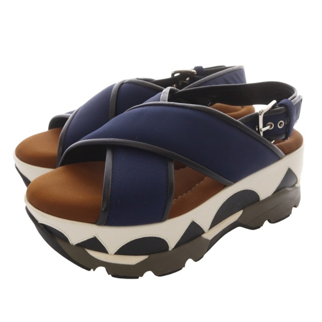 MARNI - マルニ 厚底サンダル ストラップ 36 紺の通販 by MARNI - マルニ 厚底サンダル ストラップ 36 紺の通販 by