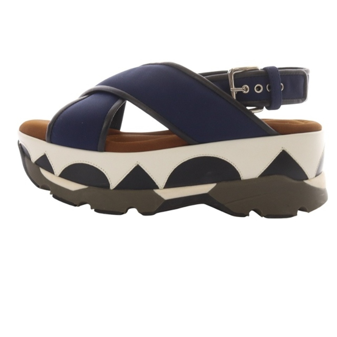 MARNI - マルニ 厚底サンダル ストラップ 36 紺の通販 by MARNI - マルニ 厚底サンダル ストラップ 36 紺の通販 by