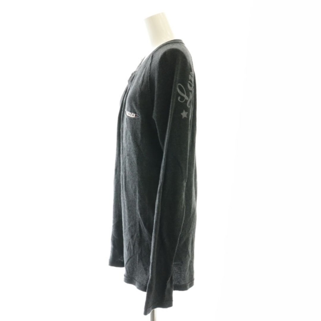 DIESEL - ディーゼル DIESEL ヘンリーネックカットソー 長袖 L DIESEL - ディーゼル DIESEL ヘンリーネックカットソー 長袖 L