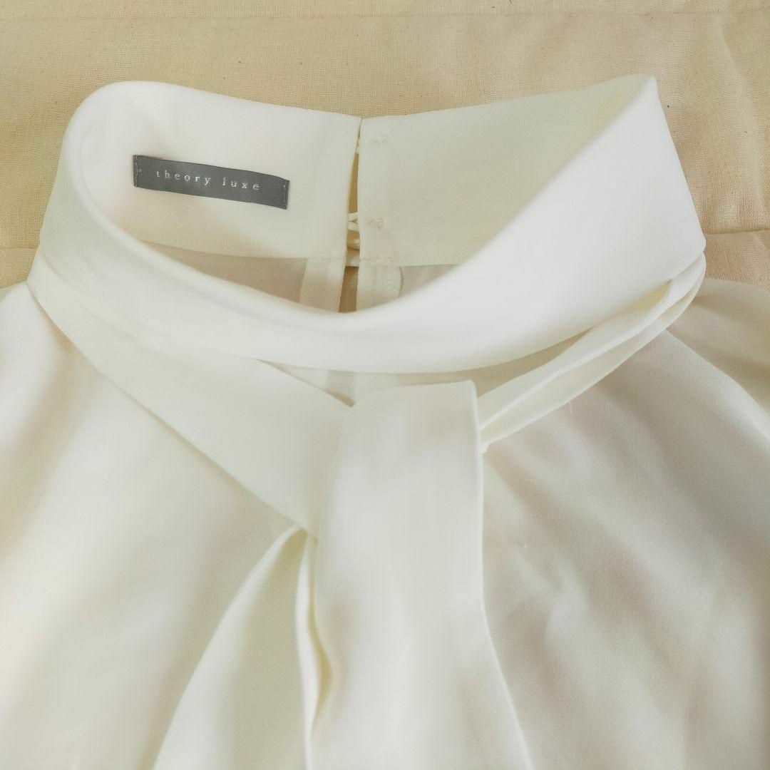 Theory - 名品✨セオリー Theory ボウタイブラウス ホワイトの Theory - 名品✨セオリー Theory ボウタイブラウス ホワイトの
