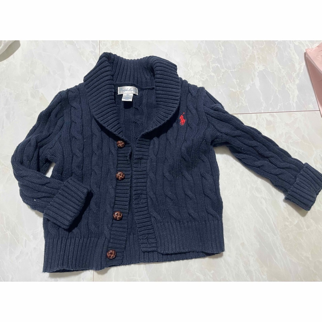 Ralph Lauren - Ralph Lauren ネイビー カーディガン 18ヶ月の Ralph Lauren - Ralph Lauren ネイビー カーディガン 18ヶ月の