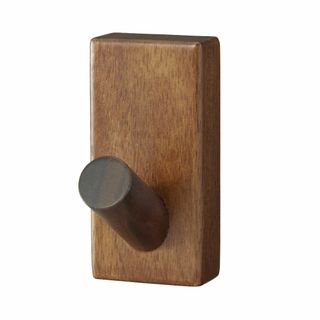 【特価商品】無印良品 壁に付けられる家具フック ウォールナット材 8294490(玄関収納)