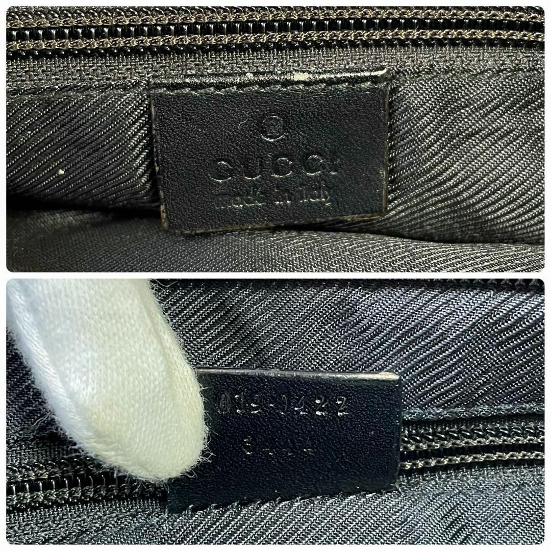 GUCCI - グッチ GG キャンバス × レザー ショルダー バッグ GUCCI - グッチ GG キャンバス × レザー ショルダー バッグ