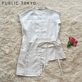 メーカー直売 - 人気ランキング - TOKYO PUBLIC UNITED ZOZO限定 ダブルフライブラウス TOKYO シャツ/ブラウス(半袖/袖なし)