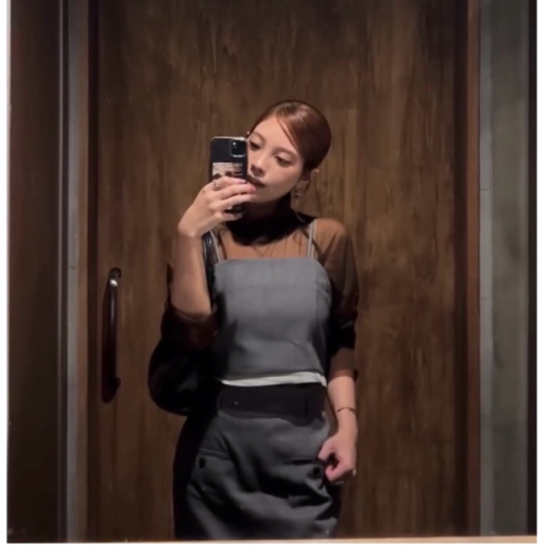 「数量限定 在庫処分セール」 TODAYFUL - グレーの通販 Bustier Twill Cutoff 美品【anuke】 トップス