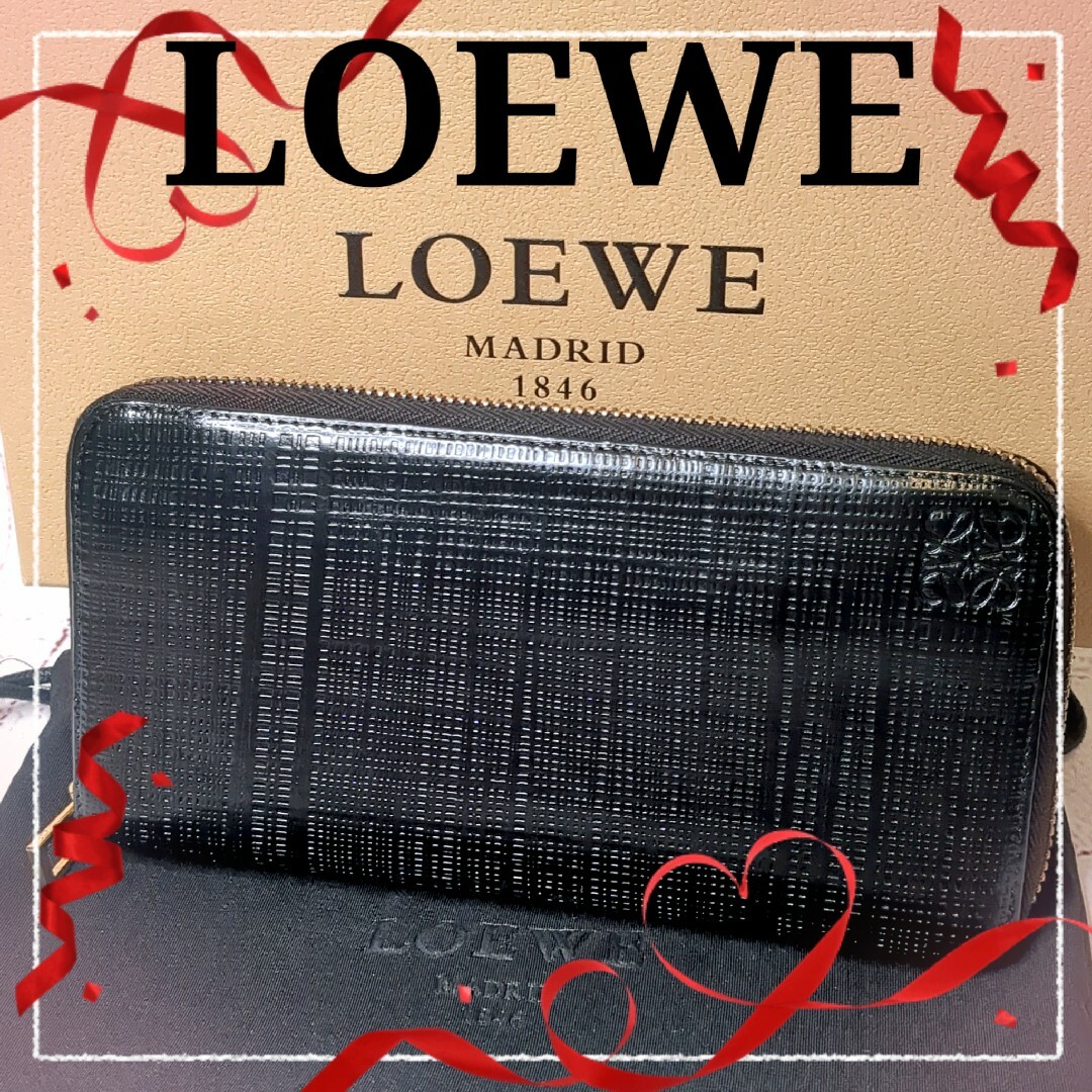 LOEWE - 【美品】LOEWE ロエベ 長財布 ラウンドジップ リネン LOEWE - 【美品】LOEWE ロエベ 長財布 ラウンドジップ リネン