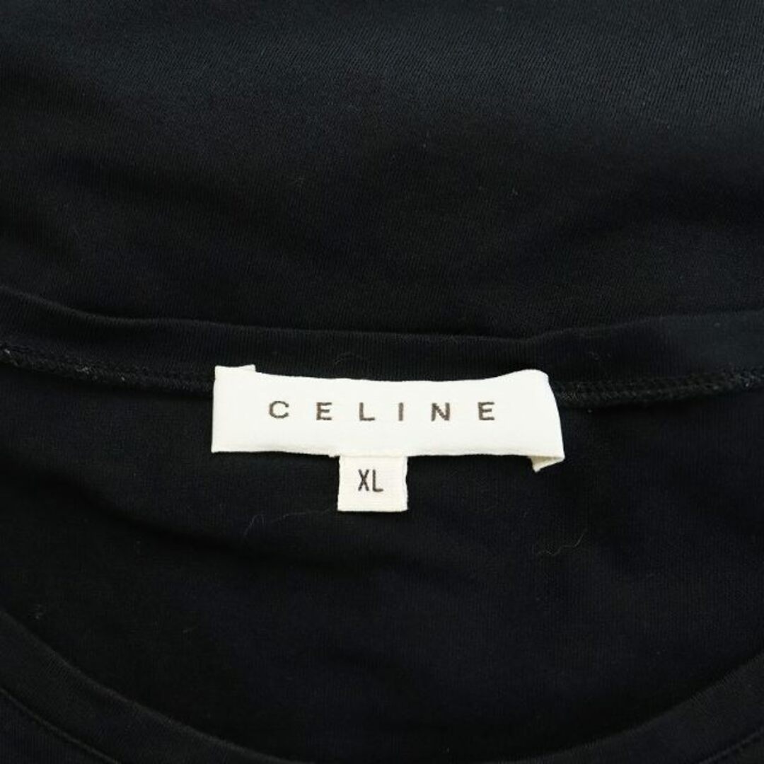 CELINE - セリーヌ Tシャツ カットソー 半袖 ロゴ XL 黒 29B46 CELINE - セリーヌ Tシャツ カットソー 半袖 ロゴ XL 黒 29B46