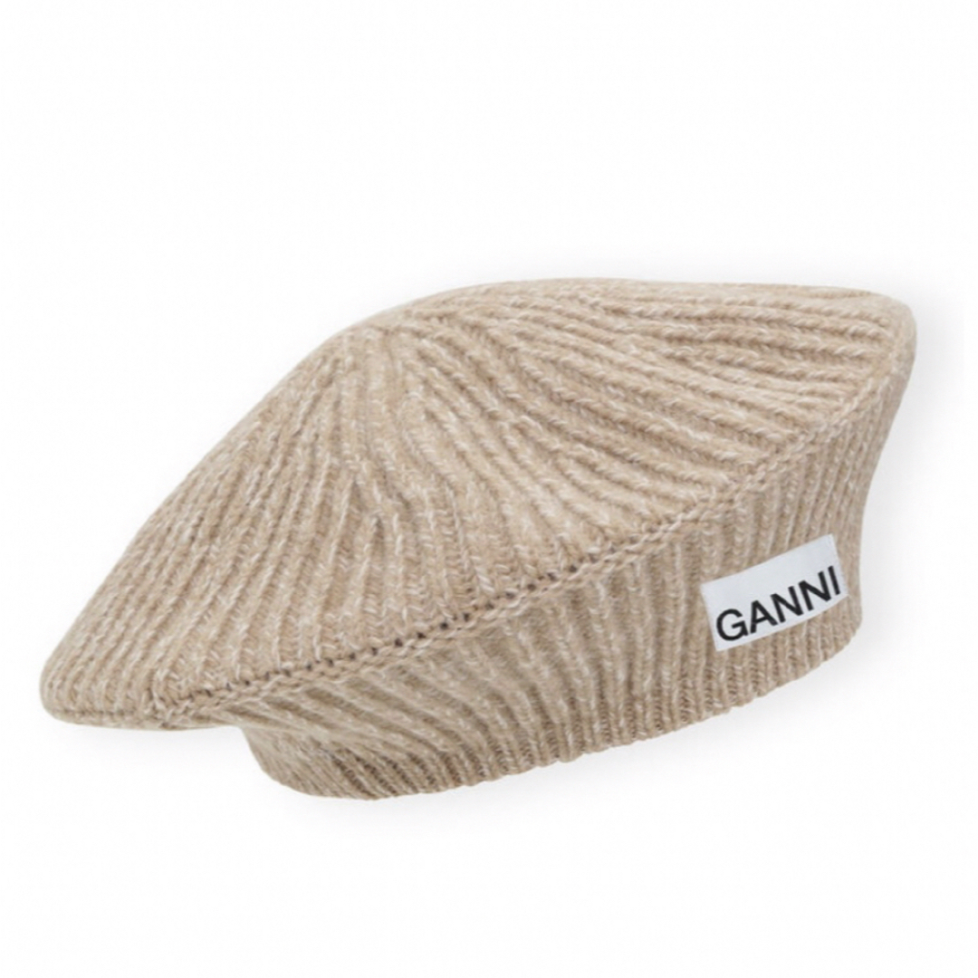 GANNI - Ganni ベレー帽 Petrified oak ベージュの通販 by shop GANNI - Ganni ベレー帽 Petrified oak ベージュの通販 by shop