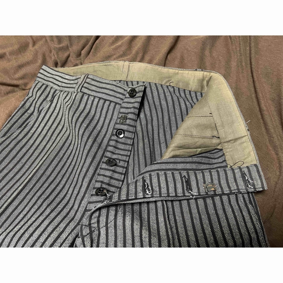 フレンチビンテージ ストライプパンツ ワークパンツ 1940 40sの フレンチビンテージ ストライプパンツ ワークパンツ 1940 40sの