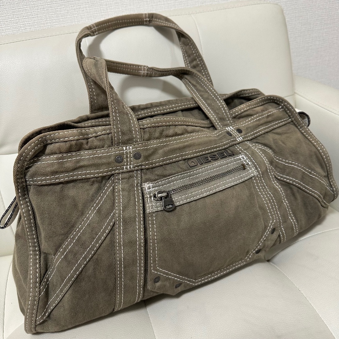 格安即決 - DIESEL 【希少✨】DIESEL ハンドバッグの metallogo archive バッグ