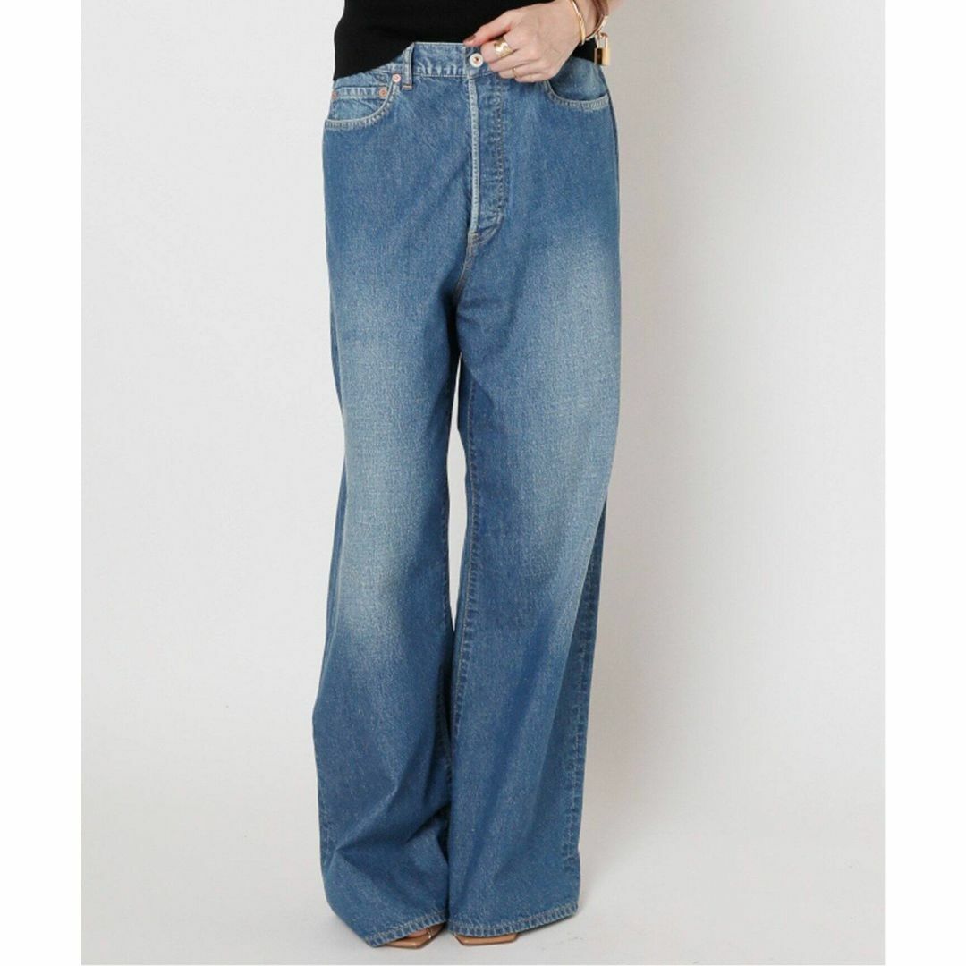 DEUXIEME CLASSE(ドゥーズィエムクラス)の【新品・紙タグ付】ドゥで購入・HERILLのNEPDENIM WIDE パンツ レディースのパンツ(デニム/ジーンズ)の商品写真