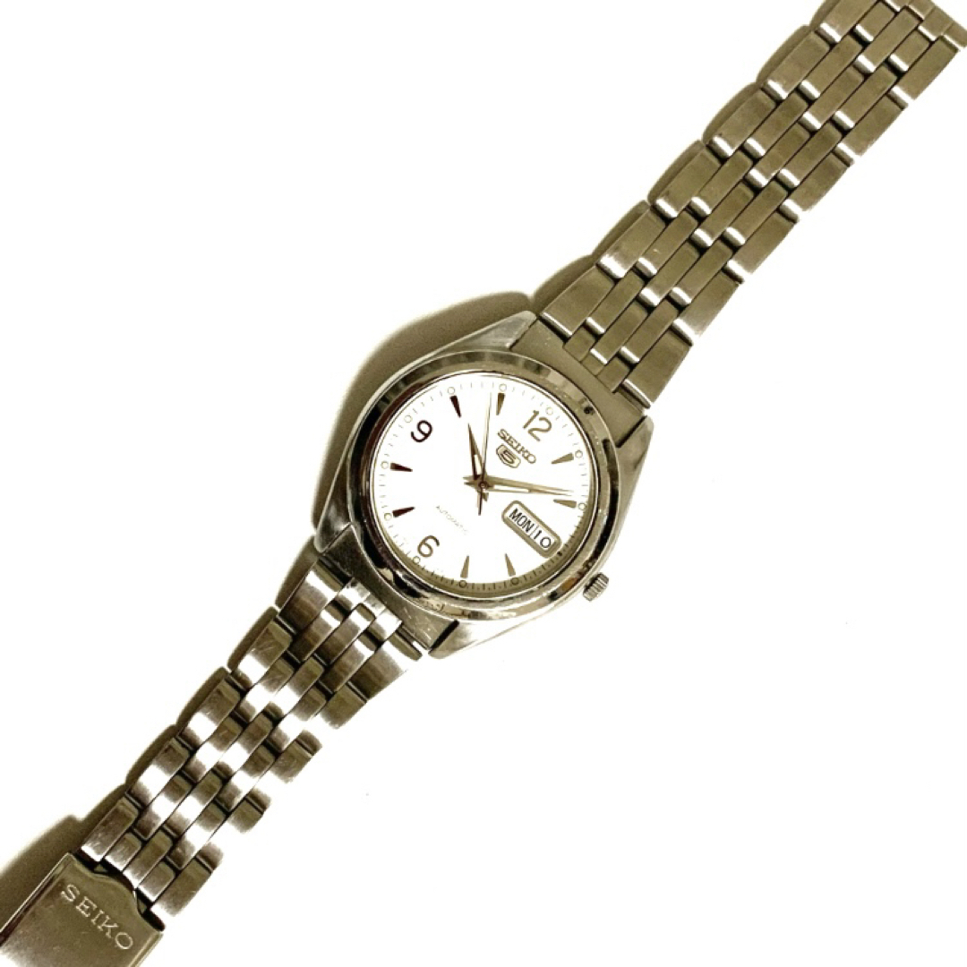 SEIKO - SEIKO5 7s26-0440 SNX121 ホワイト 白 自動巻 SEIKO - SEIKO5 7s26-0440 SNX121 ホワイト 白 自動巻