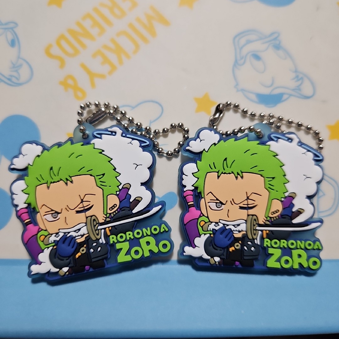ワンピース ラバマスグミ 3 ロロノア・ゾロ 2個 エンタメ/ホビーのアニメグッズ(キーホルダー)の商品写真