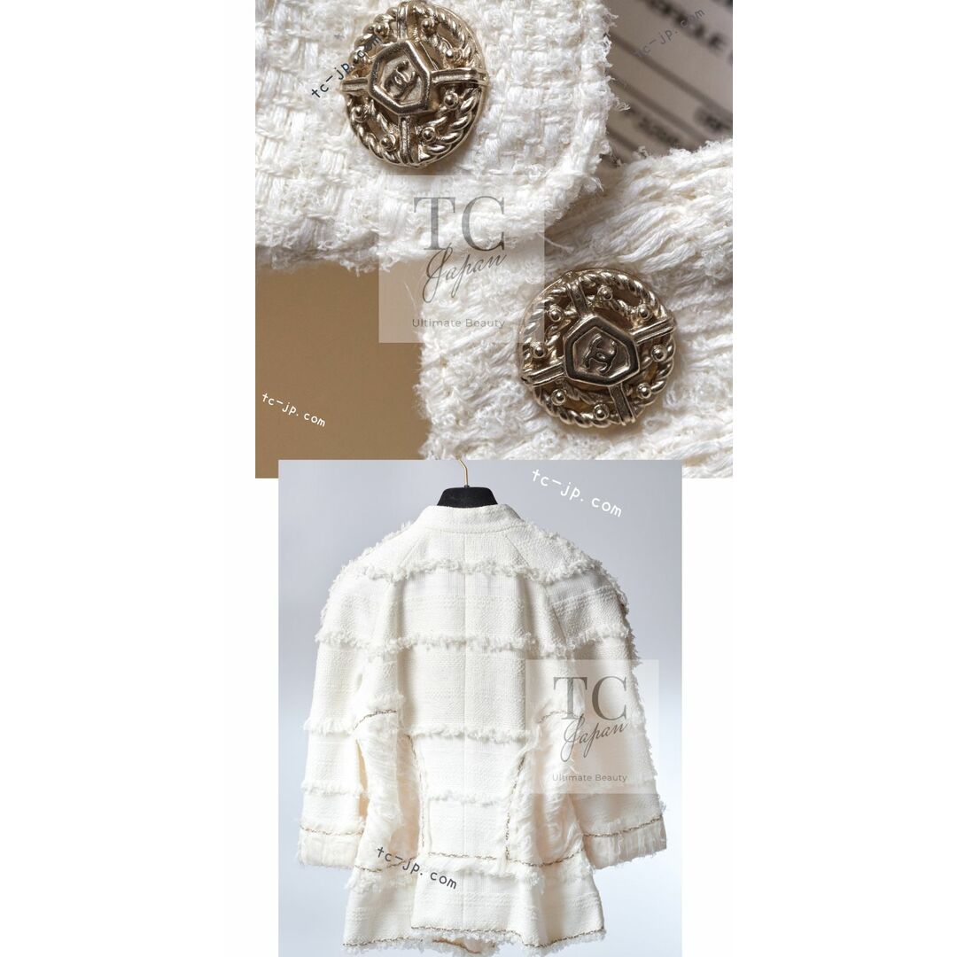 CHANEL - シャネル ジャケット CHANEL アイボリー クリーム CHANEL - シャネル ジャケット CHANEL アイボリー クリーム