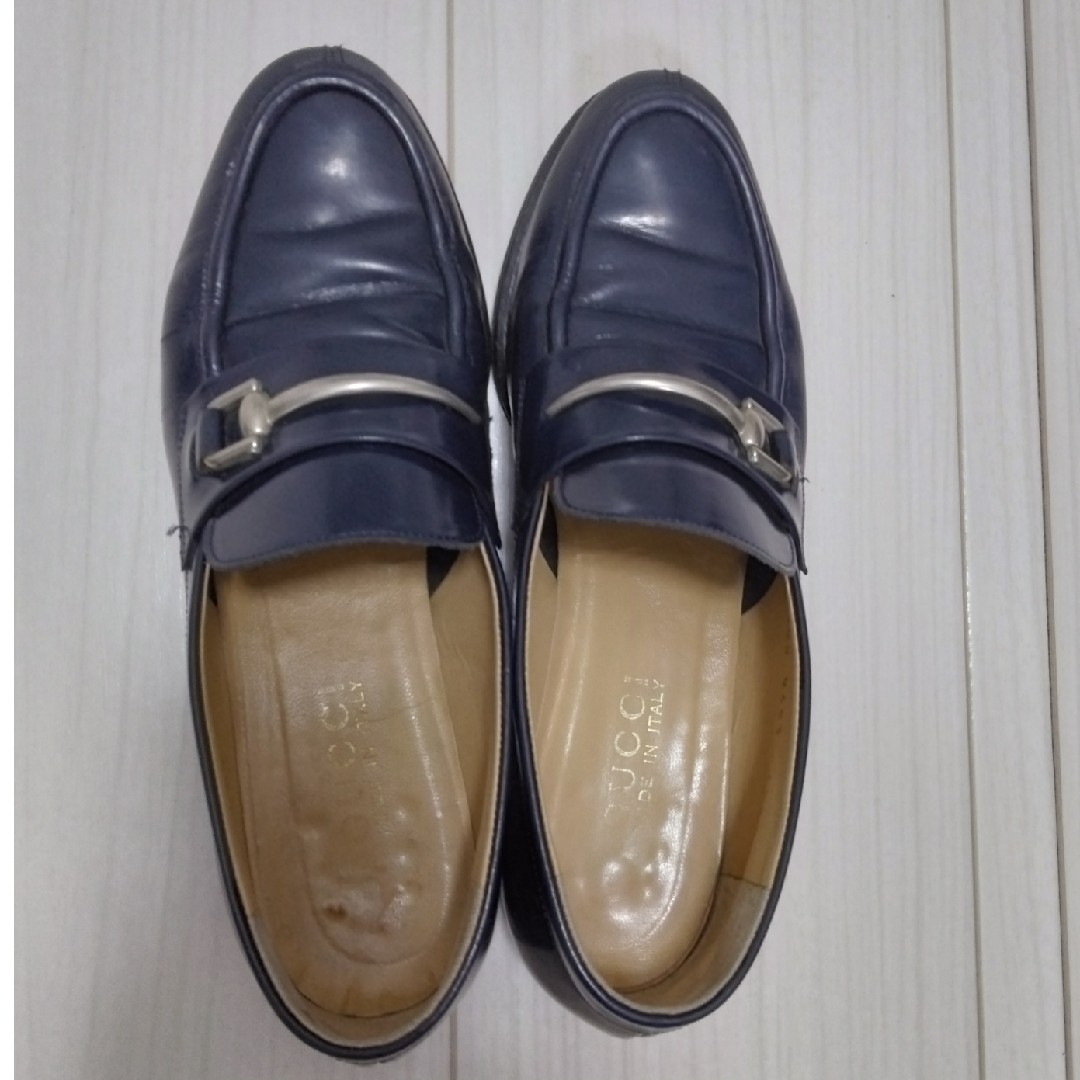 GUCCI - GUCCI ビットローファー ネイビーの通販 by MARIKA's GUCCI - GUCCI ビットローファー ネイビーの通販 by MARIKA's