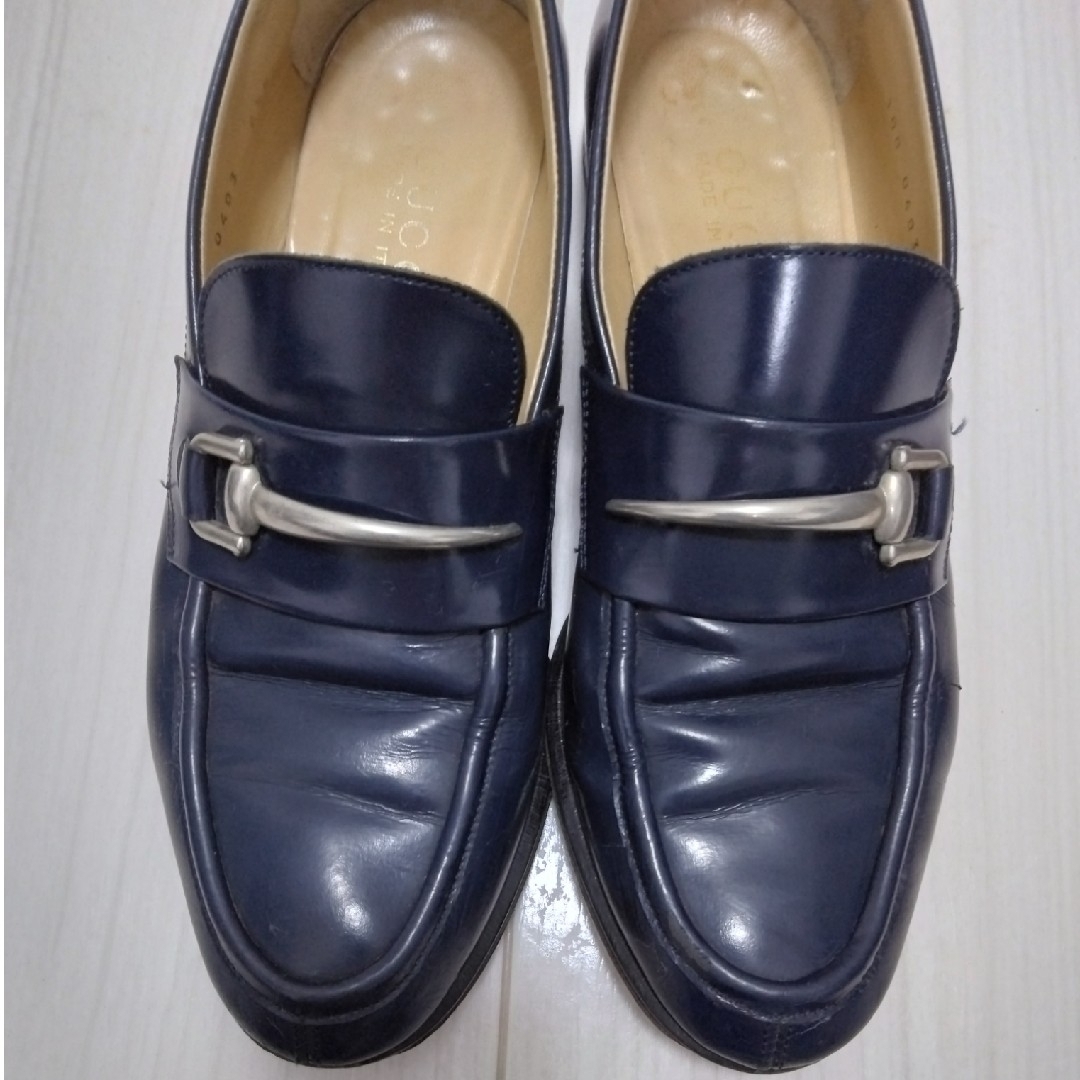 GUCCI - GUCCI ビットローファー ネイビーの通販 by MARIKA's GUCCI - GUCCI ビットローファー ネイビーの通販 by MARIKA's