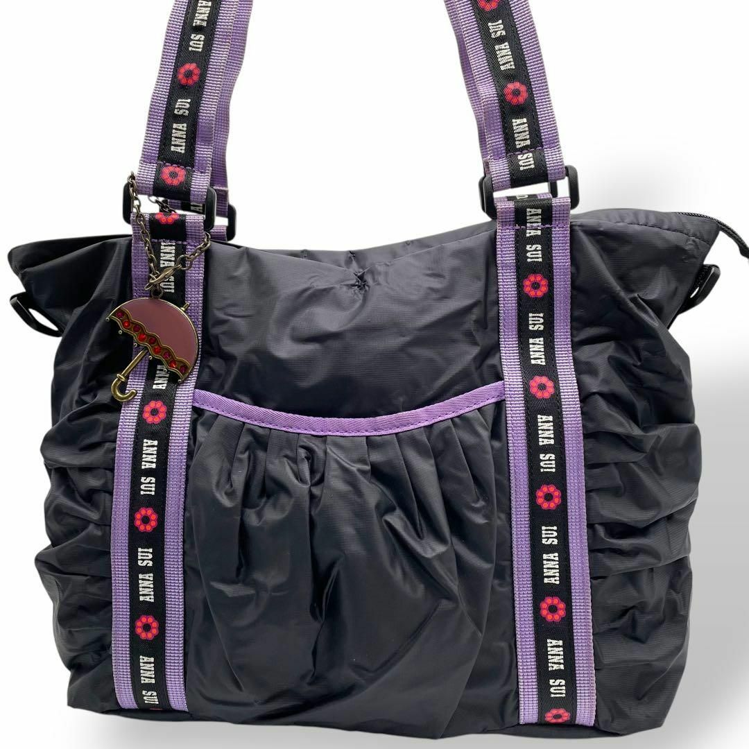ANNA SUI - 美品 ANNA SUI アナスイ トートバッグ ワン ANNA SUI - 美品 ANNA SUI アナスイ トートバッグ ワン