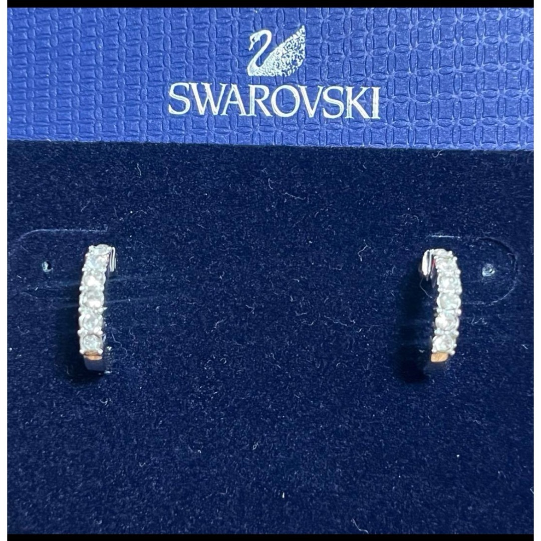 SWAROVSKI - スワロフスキー フープピアス クリアクリスタル SWAROVSKI - スワロフスキー フープピアス クリアクリスタル
